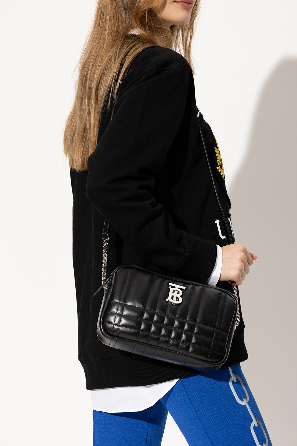 ショルダーバッグ・ポシェット [BURBERRY] Lola Small Quilted Shoulder Bag Black Burberry Small Lola Quilted Leather Shoulder Bag on SALE